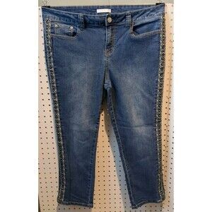 Westport 1962 Jeans Size 12 Women Embroidered